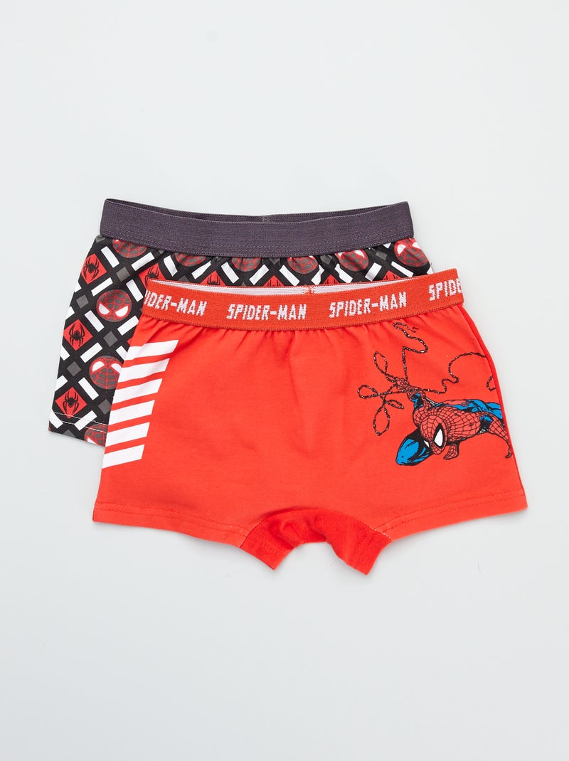 Lote de 2 boxers 'Homem-Aranha' Vermelho - Kiabi