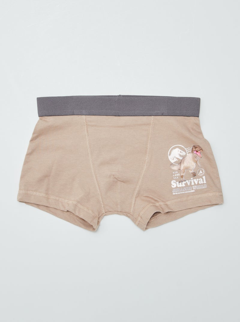 Lote de 2 boxers 'Mundo Jurássico' BEGE - Kiabi