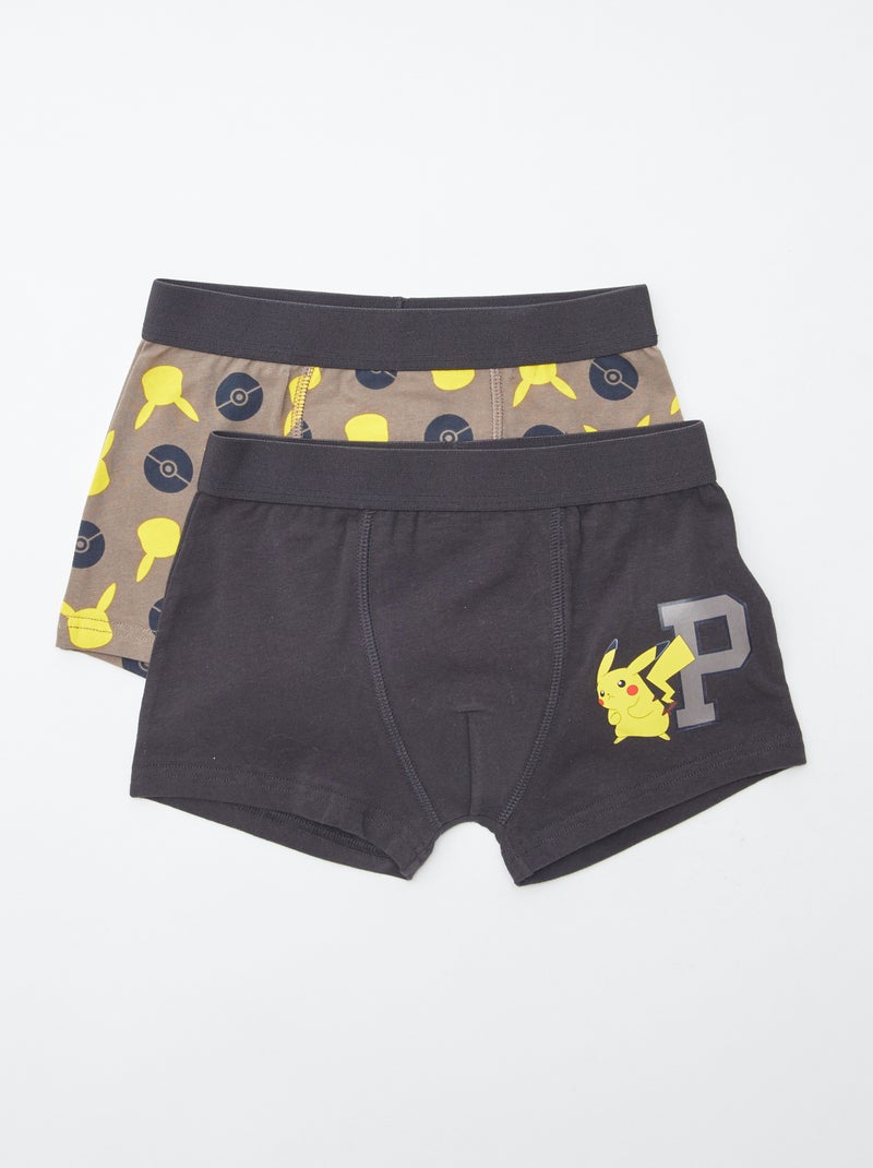 Lote de 2 boxers 'Pokémon' Cinza - Kiabi