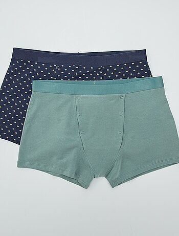 Lote de 2 boxers que abrem com molas de pressão - So Easy