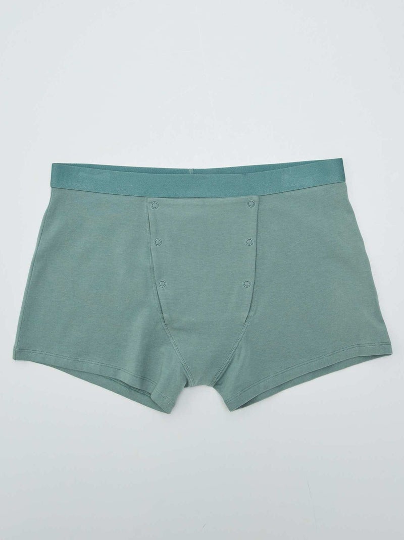 Lote de 2 boxers que abrem com molas de pressão - So Easy AZUL - Kiabi