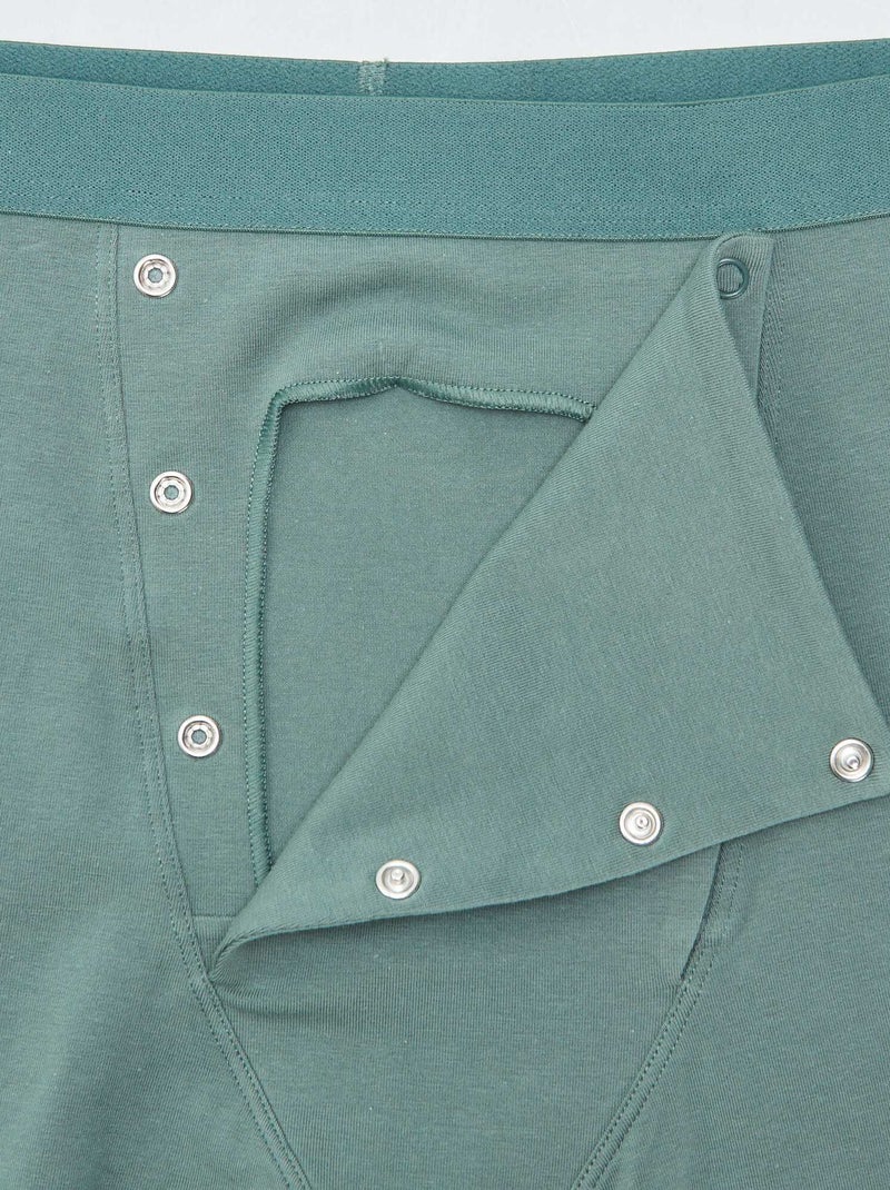 Lote de 2 boxers que abrem com molas de pressão - So Easy AZUL - Kiabi