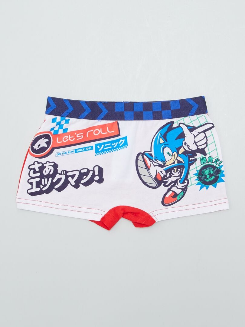 Boxers de banho elásticos 'Sonic' 'Sega' - Vermelho - Kiabi - 9.00€