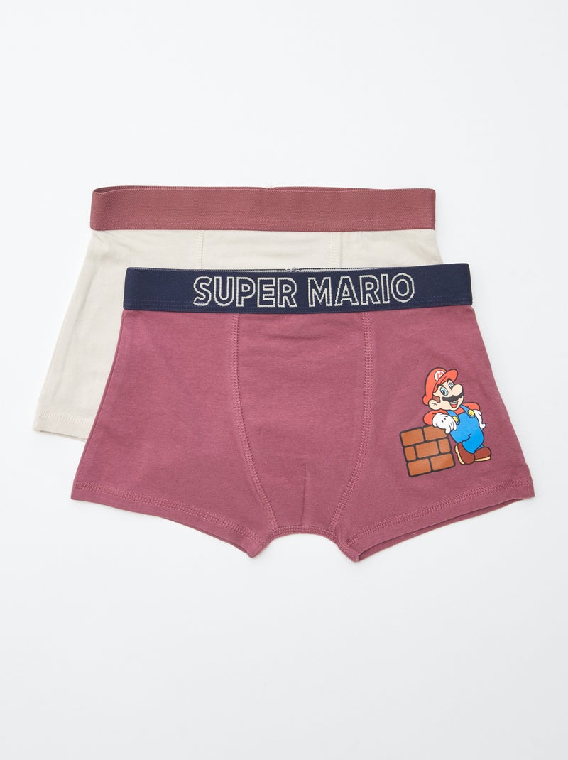 Lote de 2 boxers 'Super Mário' Azul - Kiabi