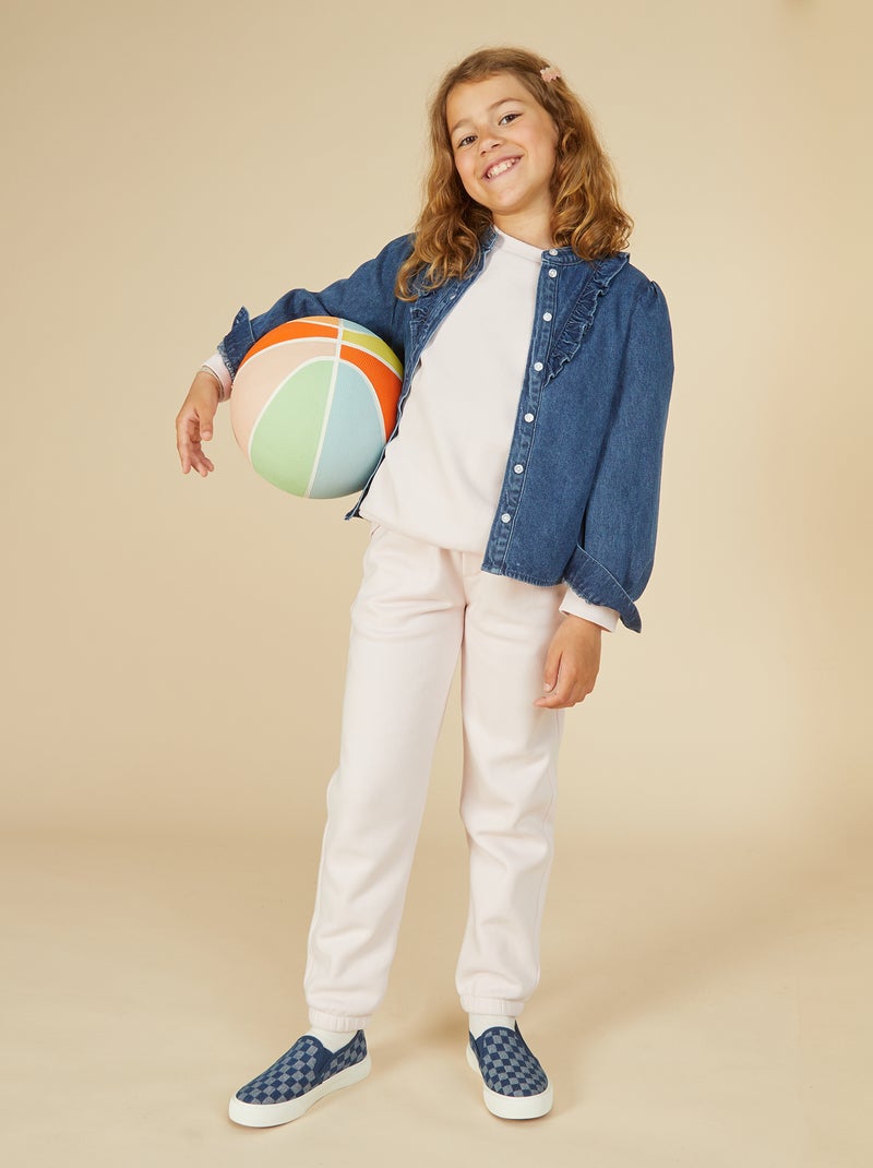 Lote de 2 calças de fato de treino em moletão Rosa - Kiabi