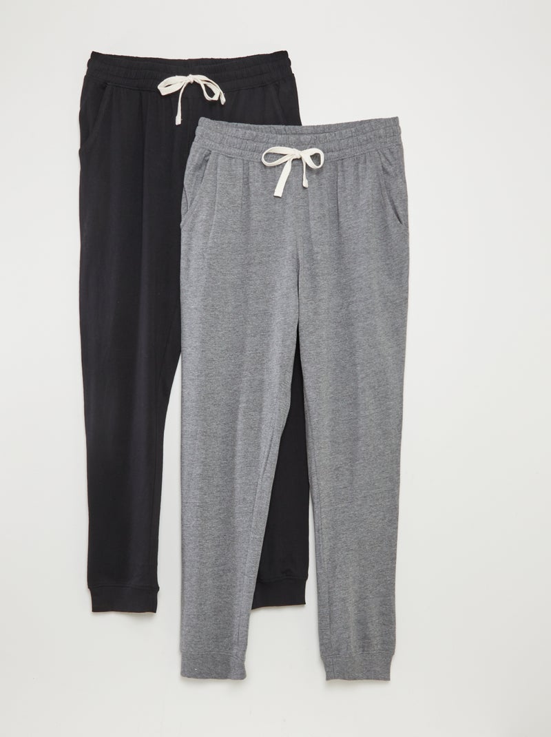 Lote de 2 calças de pijama! PRETO - Kiabi
