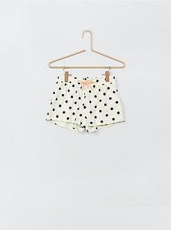 Menina 3-12 anos - Lote de 2 calções 100% algodão - Kiabi