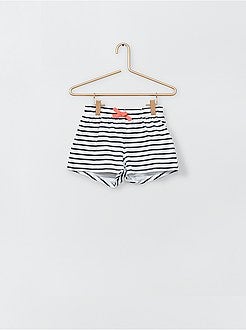 Menina 3-12 anos - Lote de 2 calções 100% algodão - Kiabi