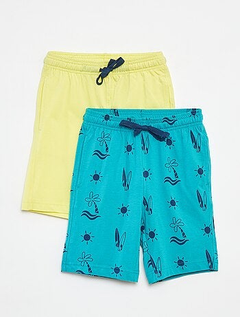 Lote de 2 calções coloridos