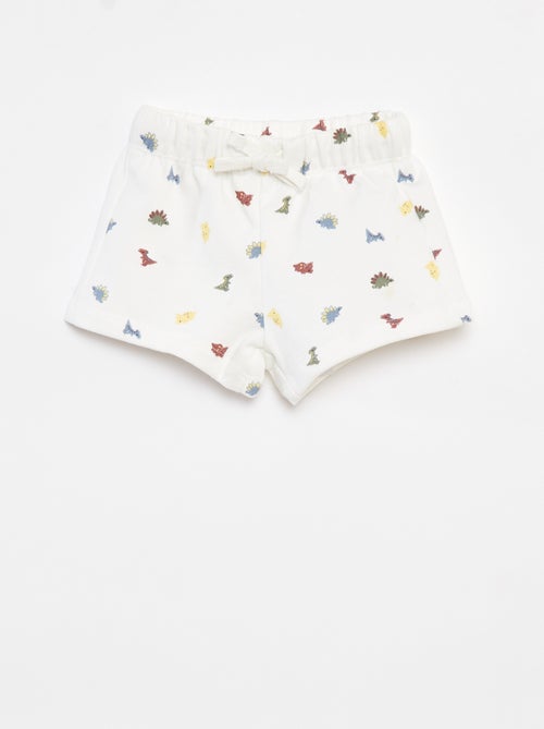 Lote de 2 calções com atilhos - Kiabi