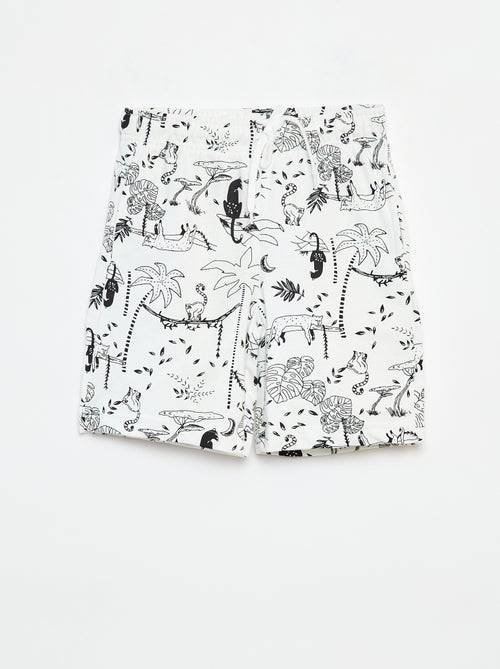 Lote de 2 calções em moletão - Kiabi