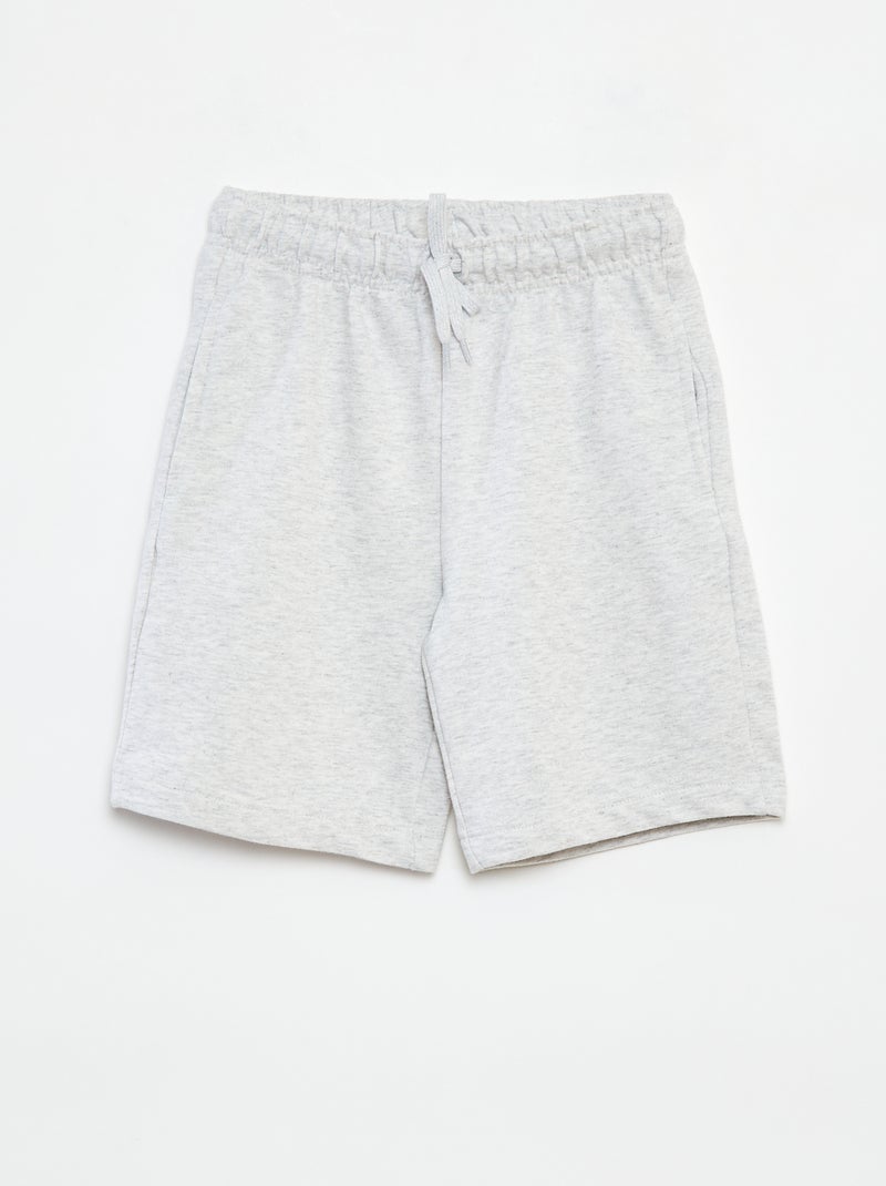 Lote de 2 calções em moletão BRANCO - Kiabi