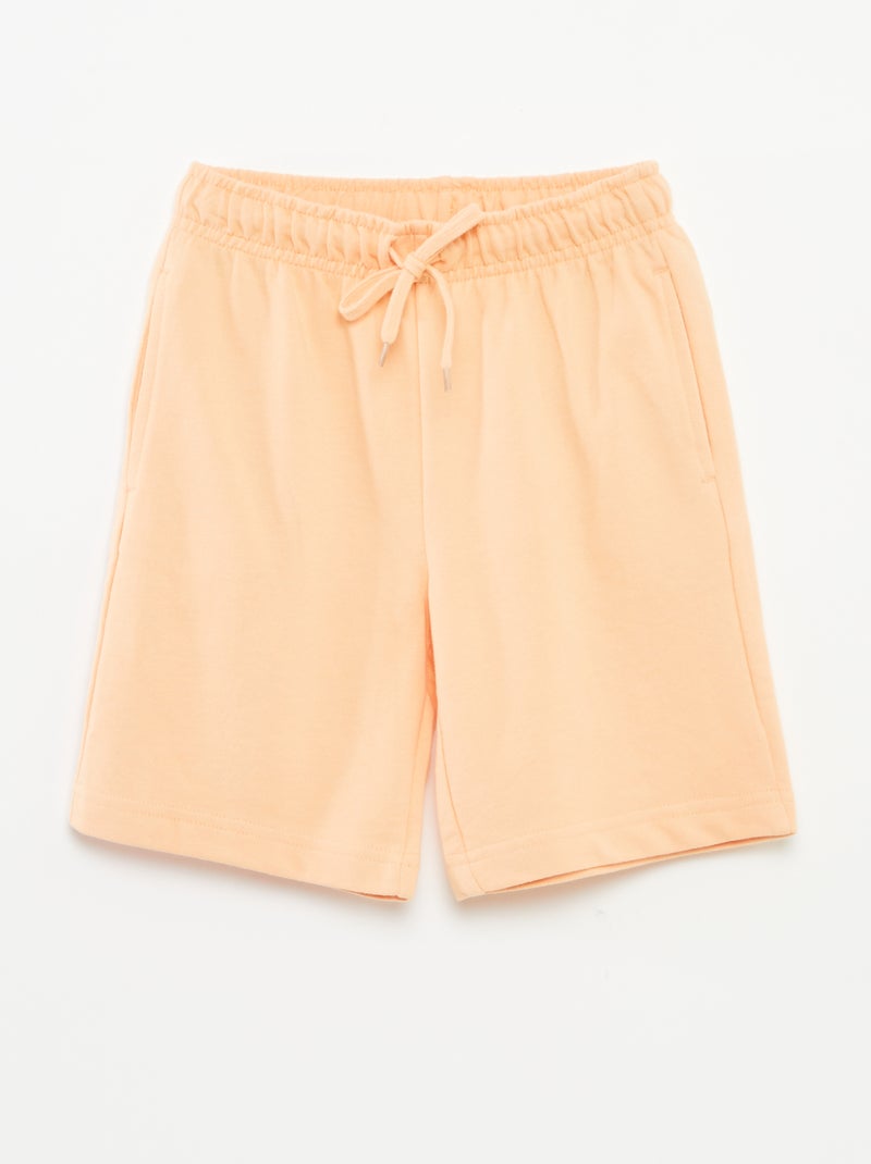 Lote de 2 calções em moletão BRANCO - Kiabi