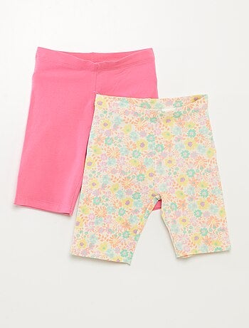 Lote de 2 calções tipo ciclista