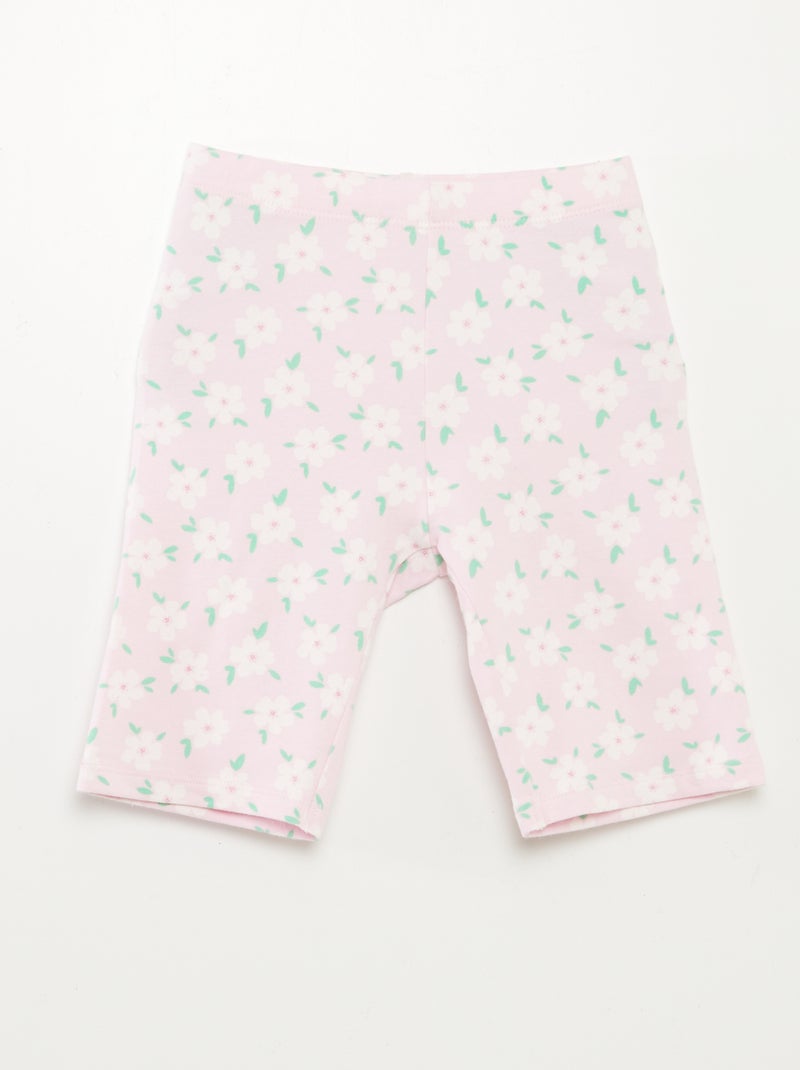 Lote de 2 calções tipo ciclista ROSA - Kiabi