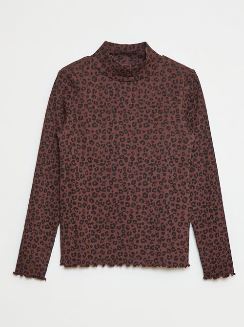 Lote de 2 camisolas de gola alta caneladas - Kiabi