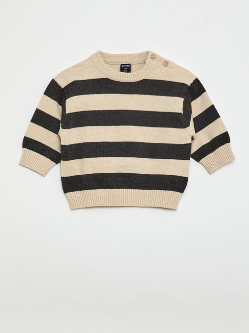 Lote de 2 camisolas em malha compacta - Kiabi