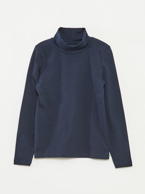 Lote de 2 camisolas finas de gola alta - Kiabi