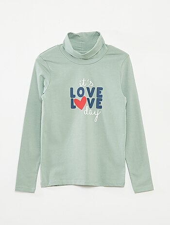 Lote de 2 camisolas finas de gola alta