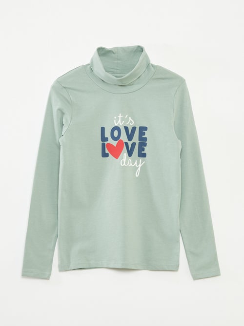 Lote de 2 camisolas finas de gola alta - Kiabi