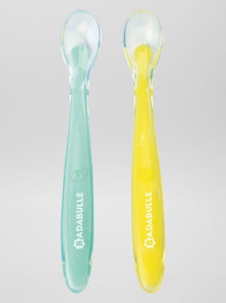 Lote de 2 colheres em silicone 'Badabulle'