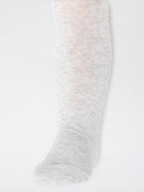 Lote de 2 collants em jersey liso - Kiabi