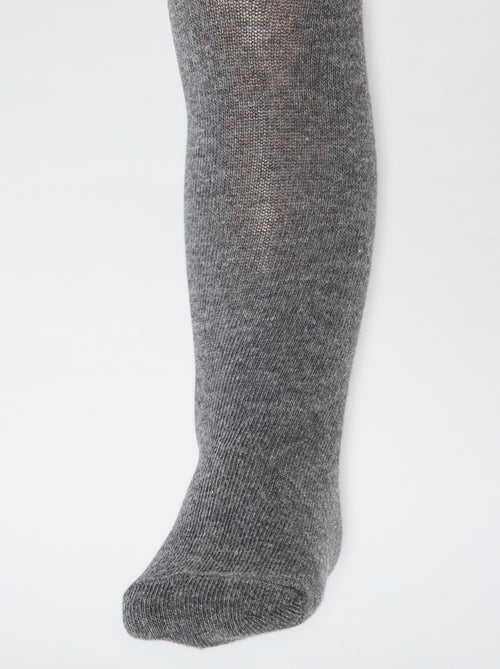 Lote de 2 collants em jersey liso - Kiabi