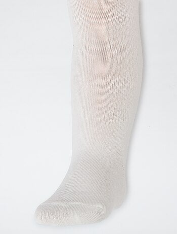 Lote de 2 collants em jersey liso