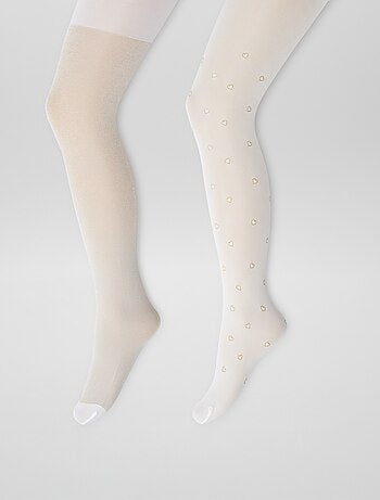 Lote de 2 collants leves fantasia