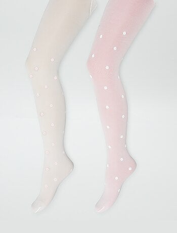 Lote de 2 collants leves fantasia