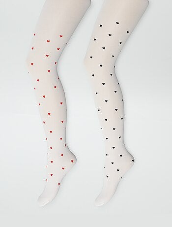 Lote de 2 collants leves fantasia