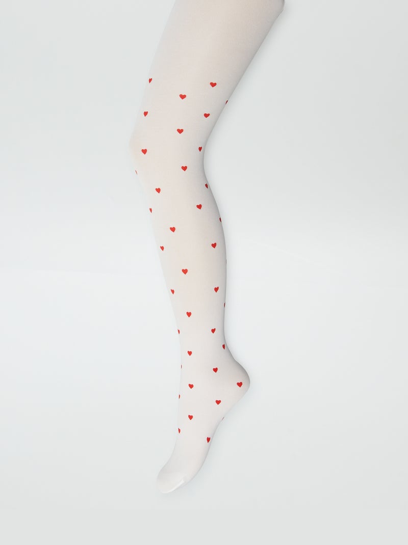 Lote de 2 collants leves fantasia BRANCO - Kiabi