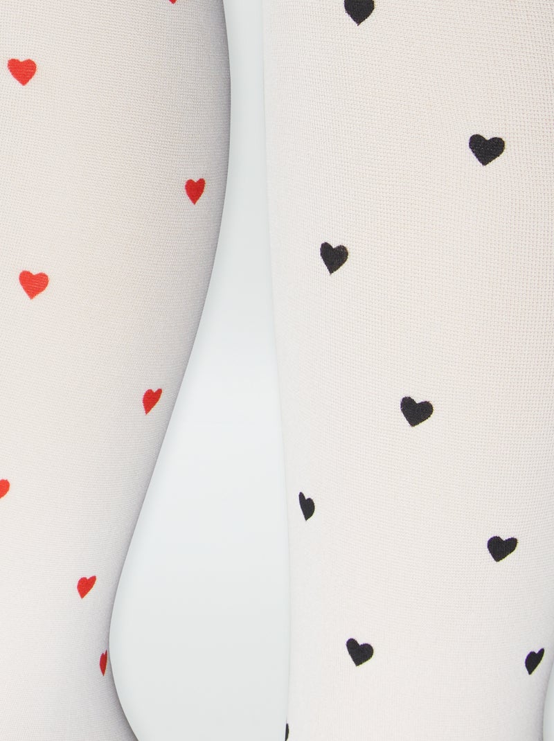 Lote de 2 collants leves fantasia BRANCO - Kiabi