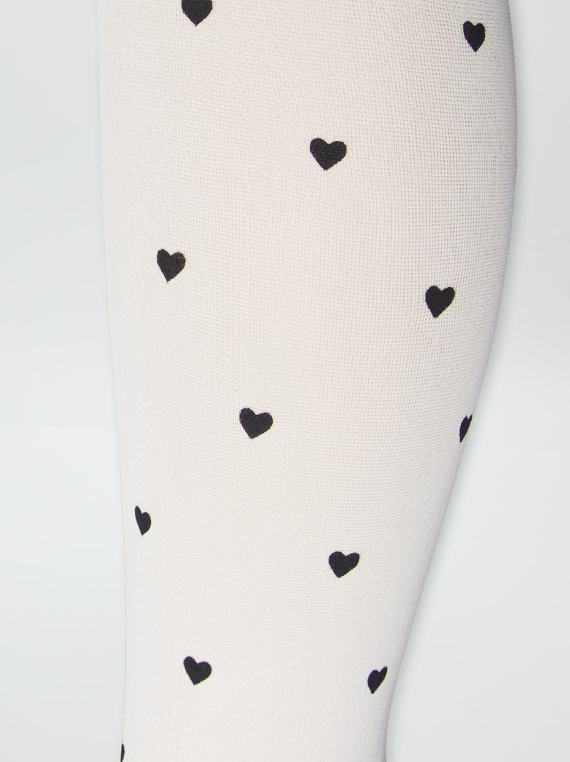 Lote de 2 collants leves fantasia BRANCO - Kiabi