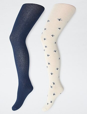 Lote de 2 collants 'panda'