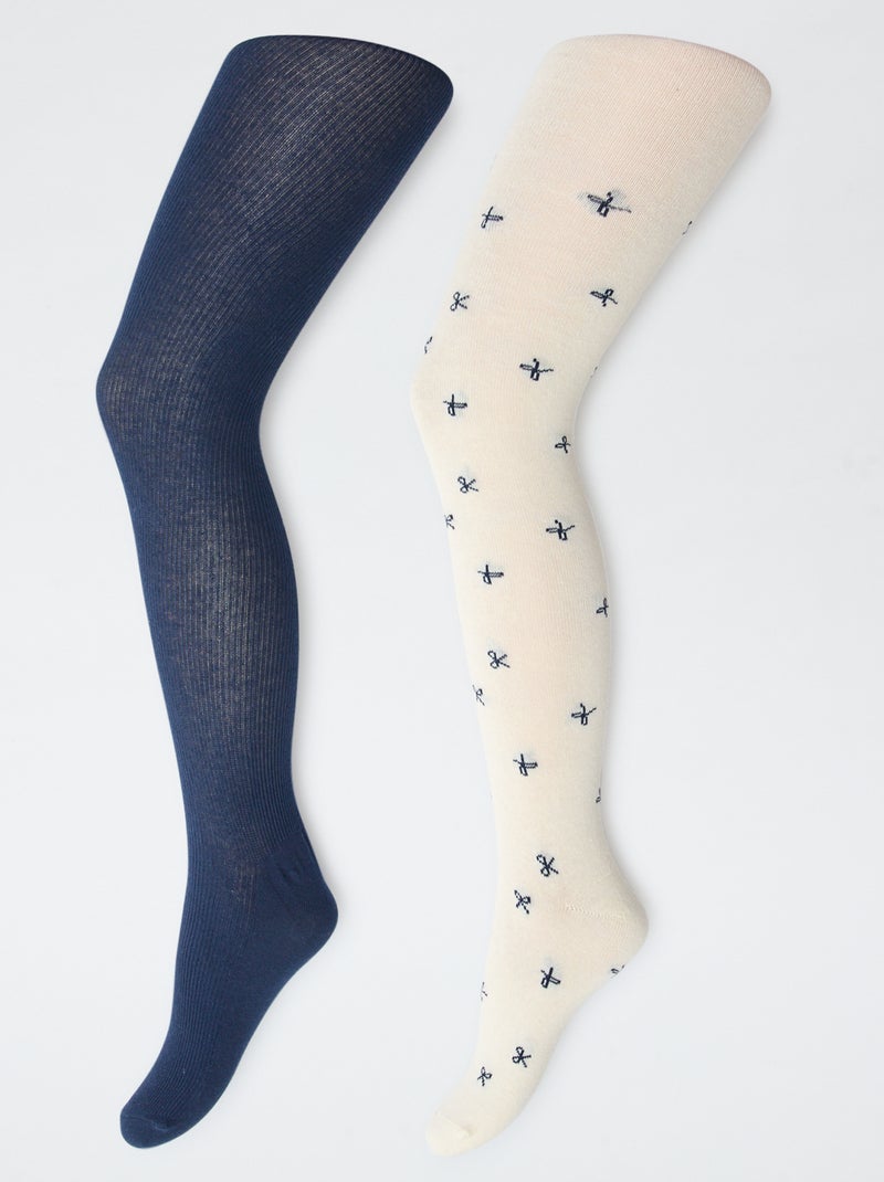Lote de 2 collants 'nó' Preto - Kiabi