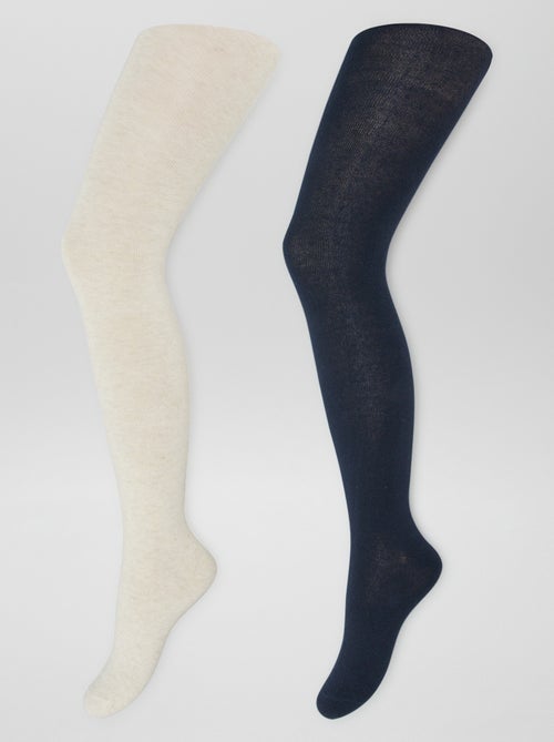 Lote de 2 collants quentes - Kiabi