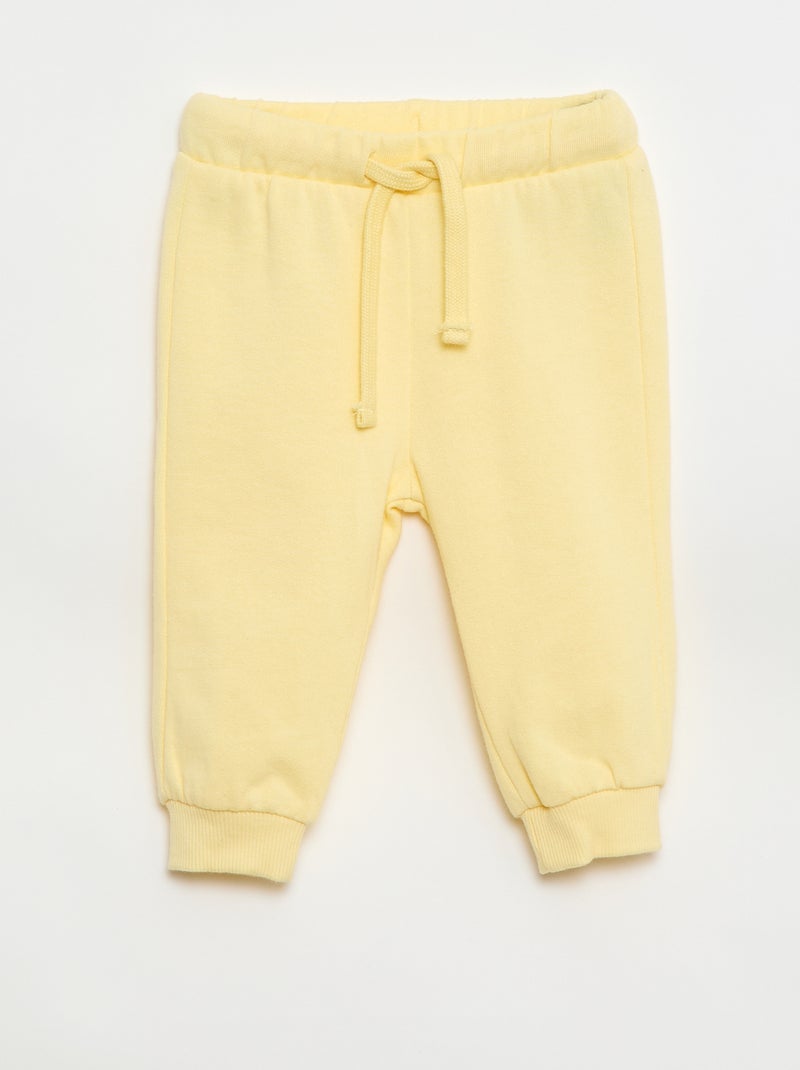 Lote de 2 conjuntos camisola + calças em algodão Amarelo - Kiabi
