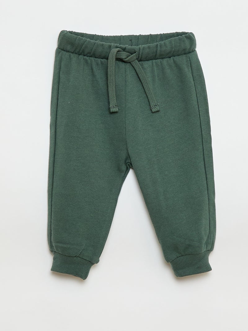 Lote de 2 conjuntos camisola + calças em algodão Verde - Kiabi