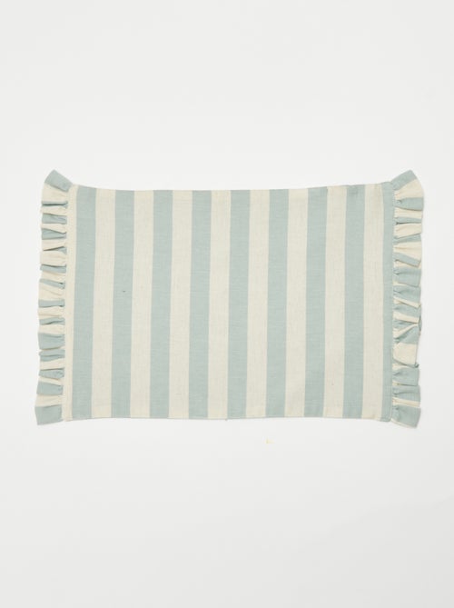 Lote de 2 conjuntos de mesa (32 x 45 cm) com folhos - Kiabi