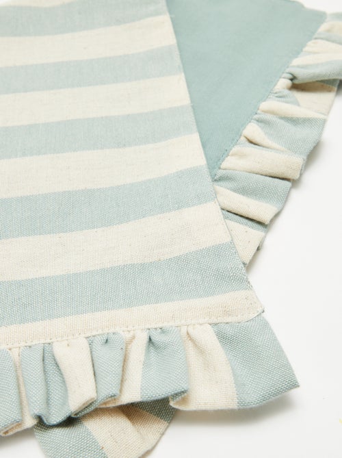 Lote de 2 conjuntos de mesa (32 x 45 cm) com folhos - Kiabi