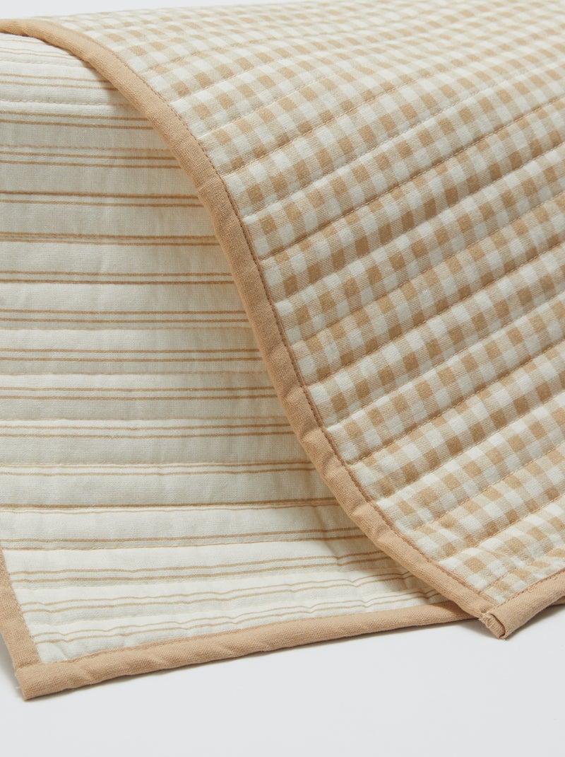 Lote de 2 conjuntos de mesa (32x40 cm) duplo estampado - Kiabi Home BEGE - Kiabi