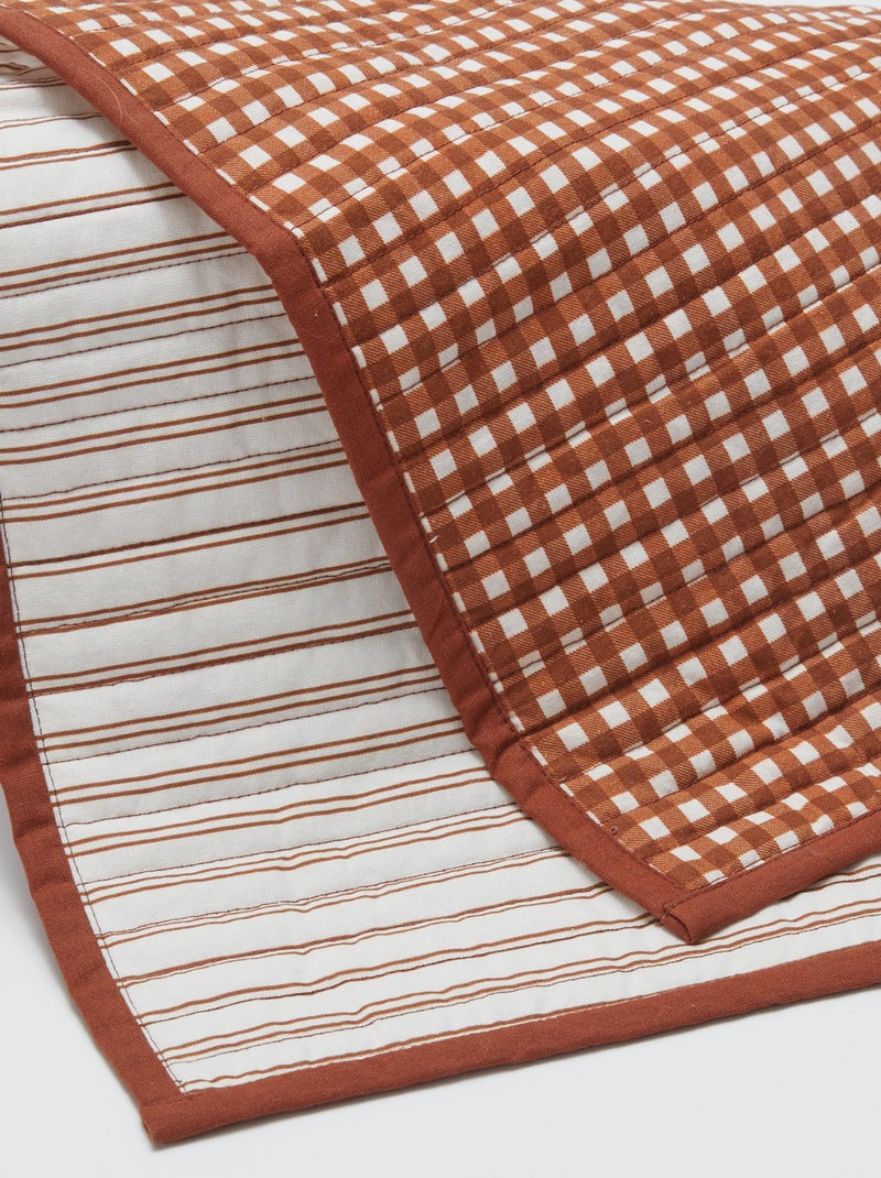 Lote de 2 conjuntos de mesa (32x40 cm) duplo estampado - Kiabi Home CASTANHO - Kiabi