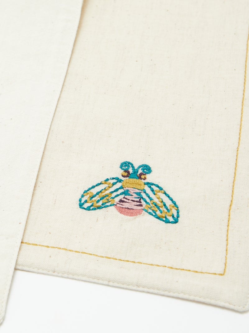 Lote de 2 conjuntos de mesa em mistura de linho  - Kiabi Home BEGE - Kiabi