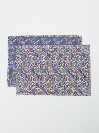 Lote de 2 conjuntos de mesa floridos (32 x 45 cm)  - Kiabi Home