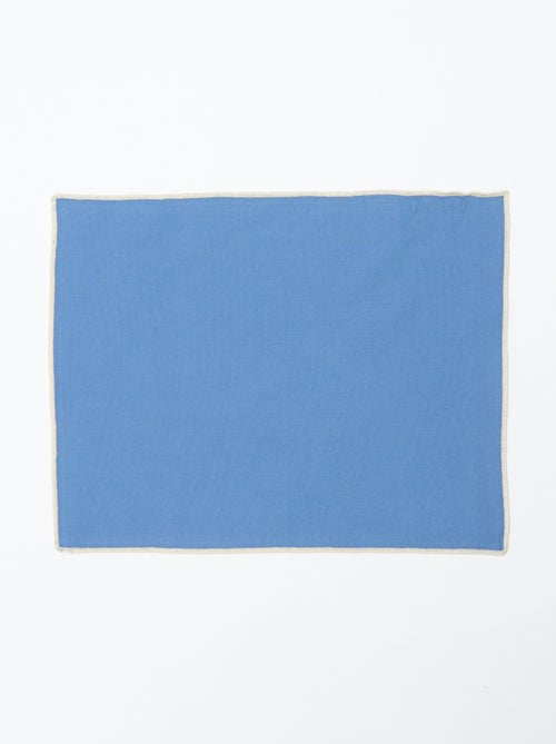 Lote de 2 conjuntos de mesa/guardanapos 2 em 1 lisos (32x40 cm) - Kiabi Home - Kiabi