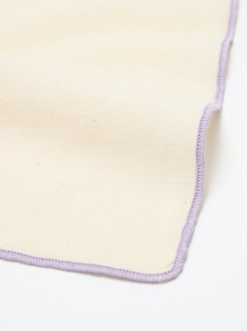 Lote de 2 conjuntos de mesa/guardanapos 2 em 1 lisos (32x40 cm) - Kiabi Home - Kiabi