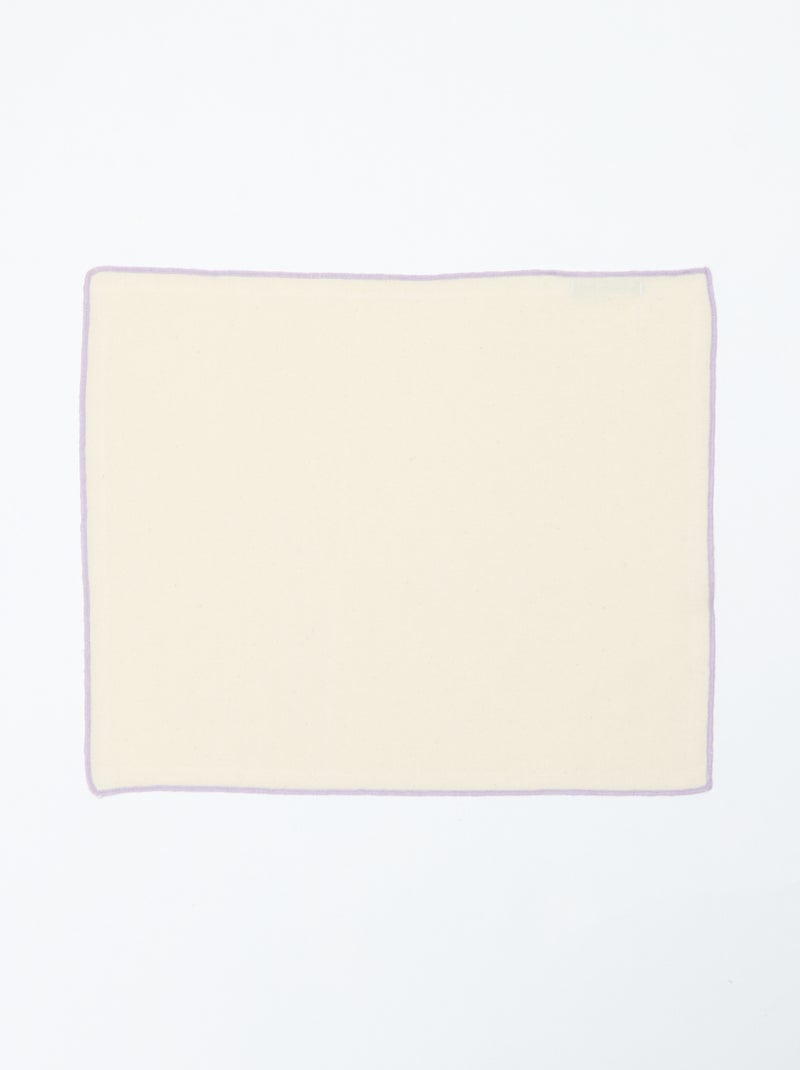 Lote de 2 conjuntos de mesa/guardanapos 2 em 1 lisos (32x40 cm) - Kiabi Home Bege - Kiabi
