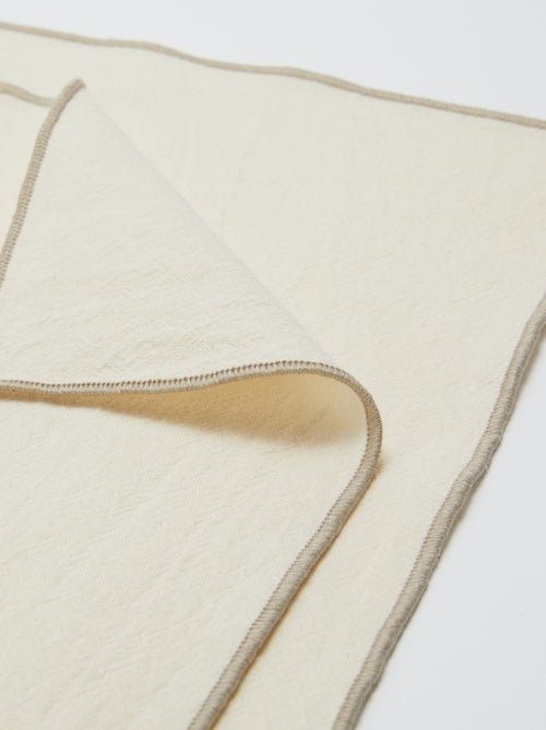 Lote de 2 conjuntos de mesa/guardanapos 2 em 1 lisos (32x40 cm) - Kiabi Home - Kiabi