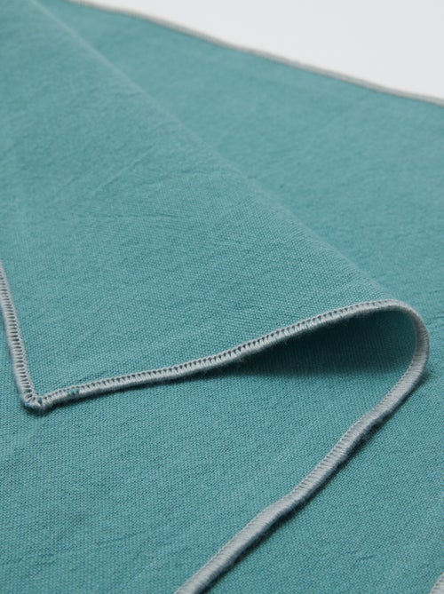 Lote de 2 conjuntos de mesa/guardanapos 2 em 1 lisos (32x40 cm) - Kiabi Home - Kiabi